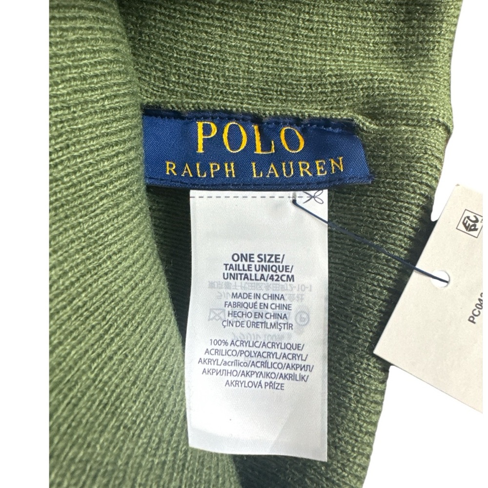 NWT Men's Polo Ralph Lauren Big Pony Cuff Hat - Picture 3 of 4